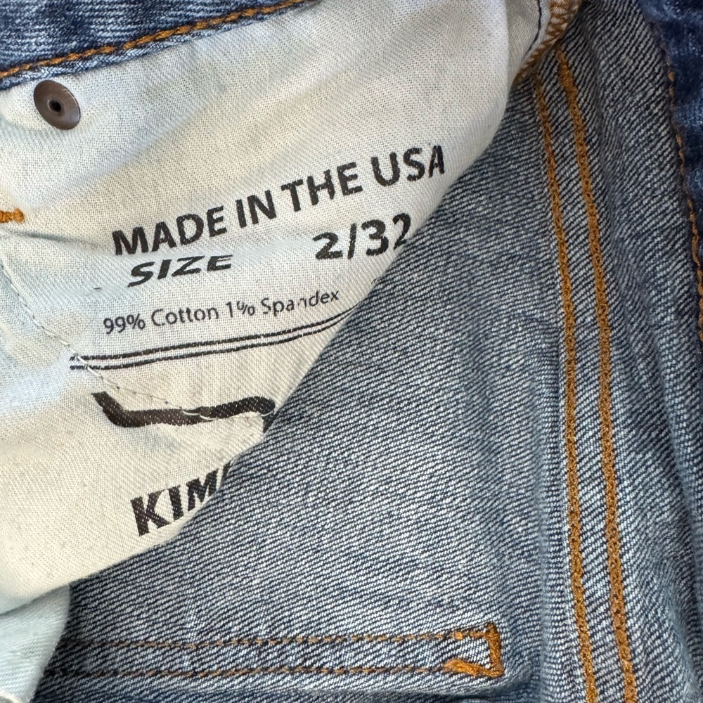 Kimes Ranch Women's Boot Cut Jeans - Blue with Gold Stitching - Picture 2 of 3